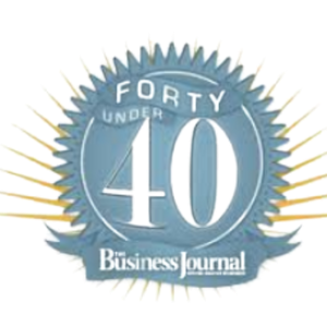 40 under 40 business journal Award Logo 