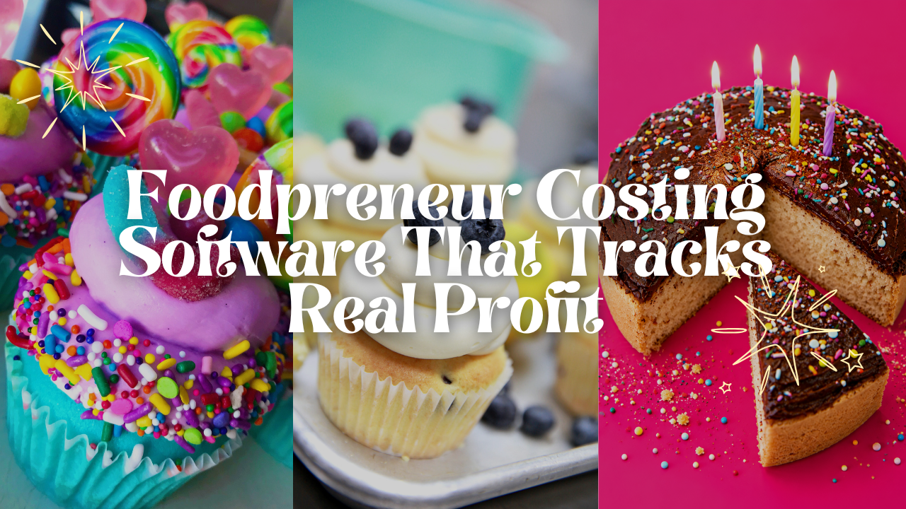 Foodpreneur costing software that tracks real profit for bakeries, home bakers, cake businesses, and food entrepreneurs