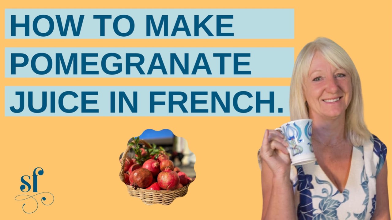 How to make pomegranate juice in French