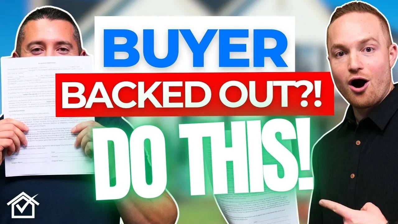 Cash Buyer backs out of a real estate contract? DO THIS!