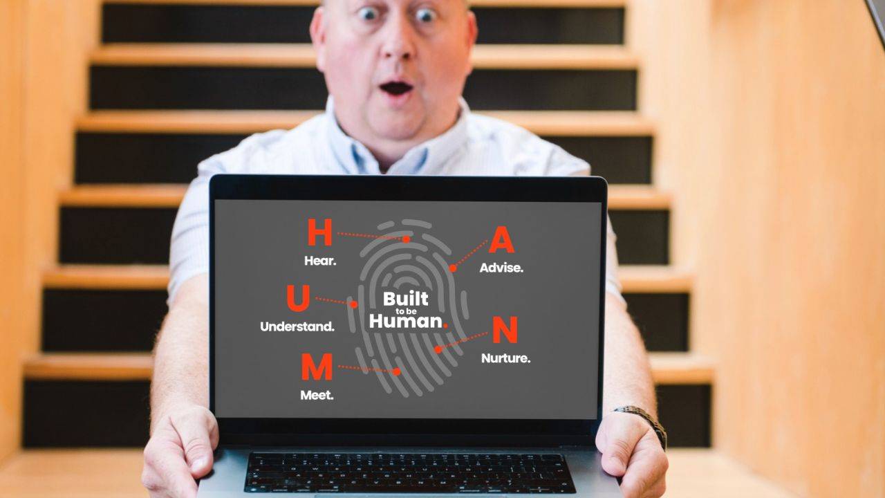 The HUMAN Method graphic – Hear, Understand, Meet, Advise, Nurture