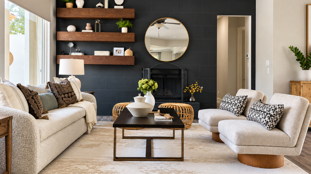 Warm Neutral Living Room Retreat