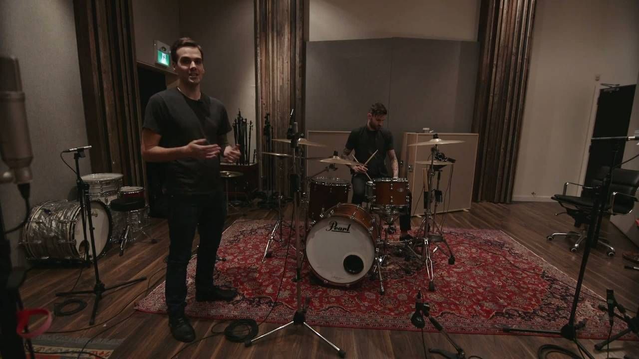 Jordan with drummer