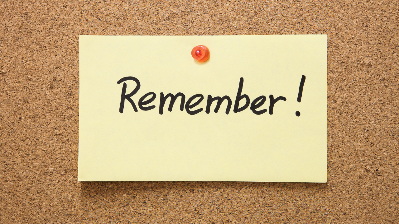 remember post it note