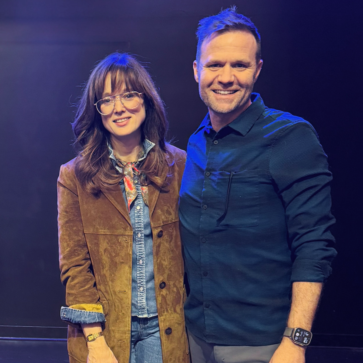 Brian Dixon with author Ann Voskamp