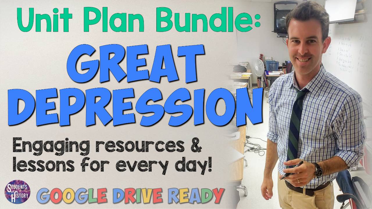 Great Depression Unit Plan Bundle