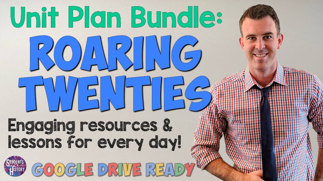 Roaring 20s Unit Plan Bundle