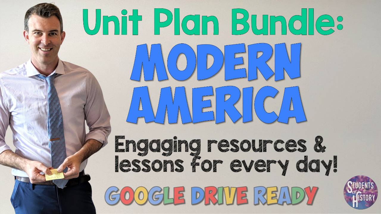 Modern America Unit Plan Bundle