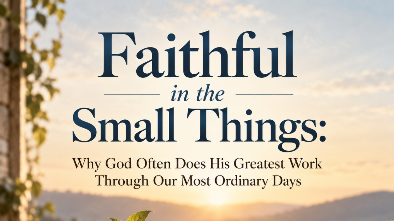 Faithful in the Small Things