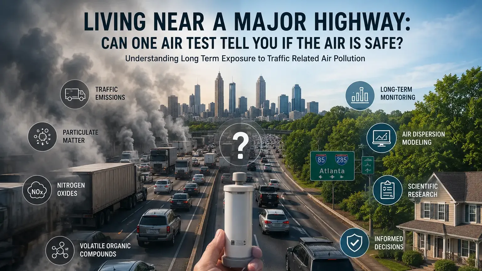 Traffic emissions near houses
