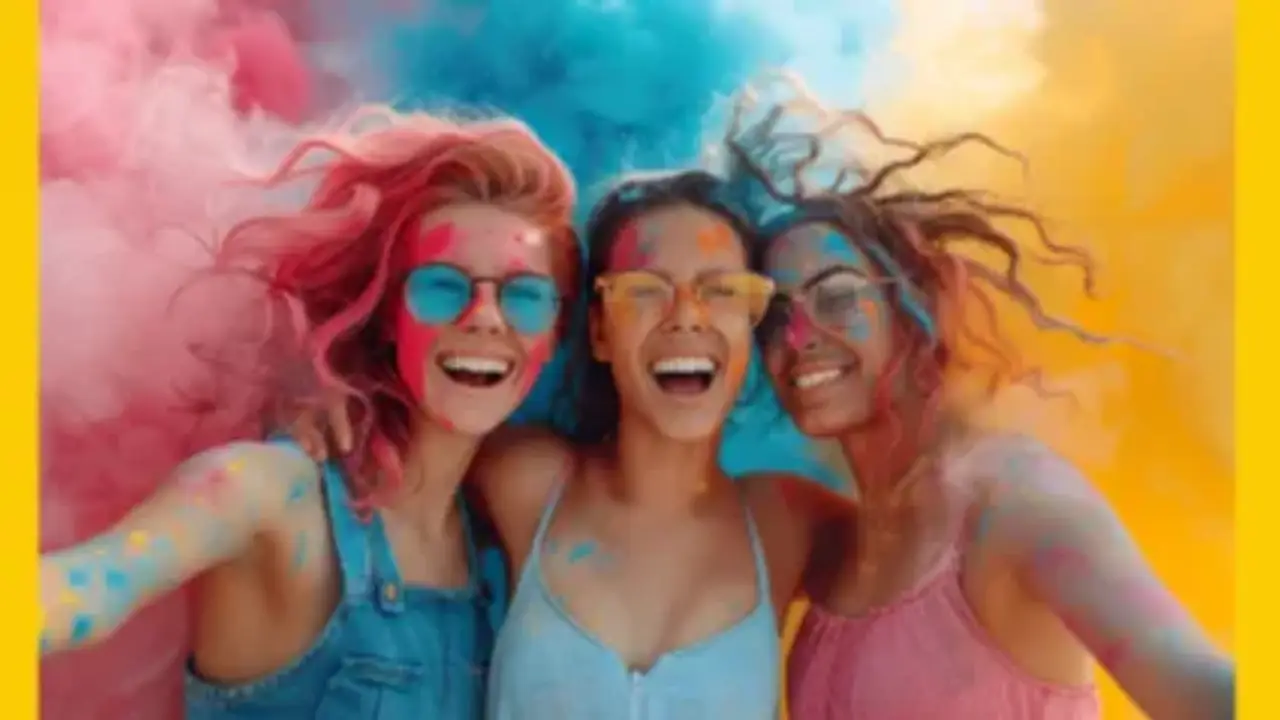 girls having fun