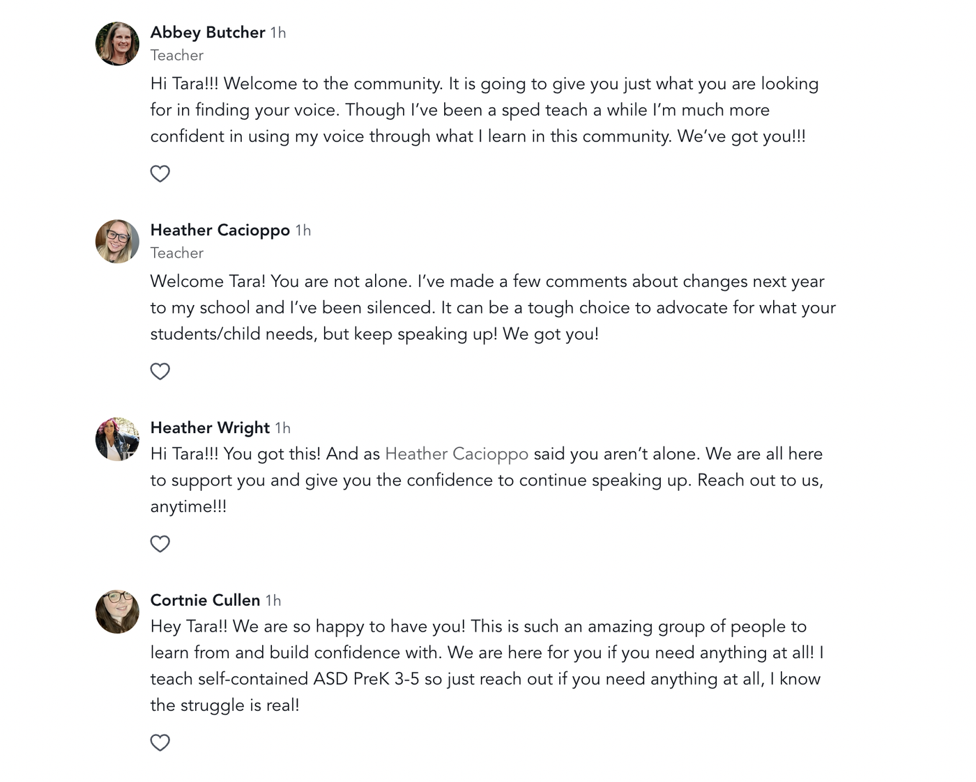 Members welcoming a new member: you are not alone, we got you