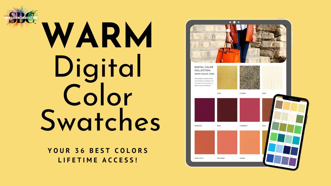 Warm Color Code - Digital Color Swatches for Dressing