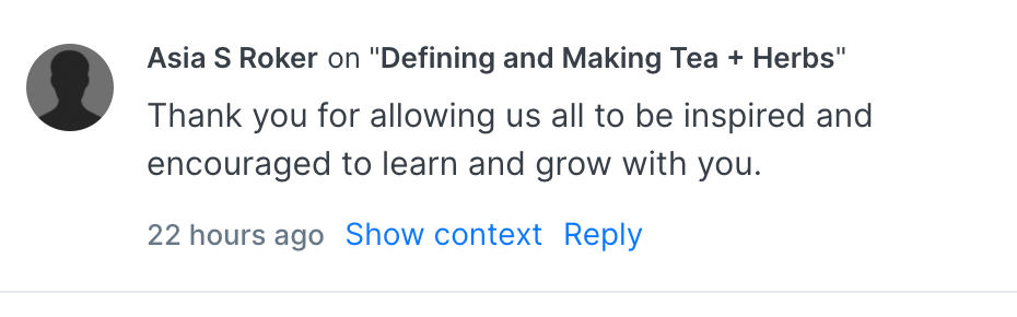 Everyday Herbalism testimonial block