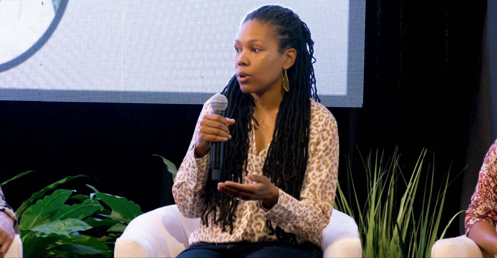 Selima Iwilla Harleston Lust Speaking on a panel
