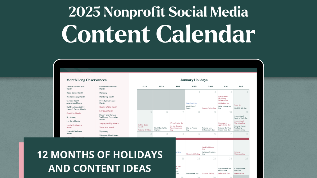 2025 Social Media Calendar