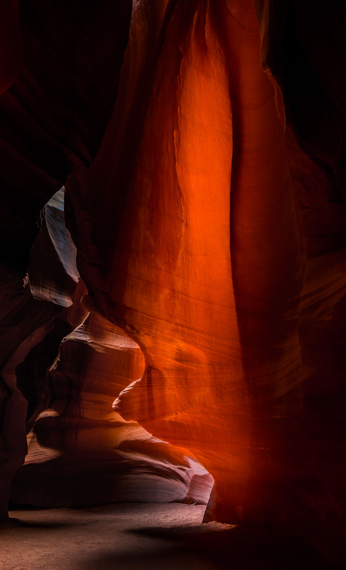 The Falcon rock formation in Upper Antelope Canyon, Arizona