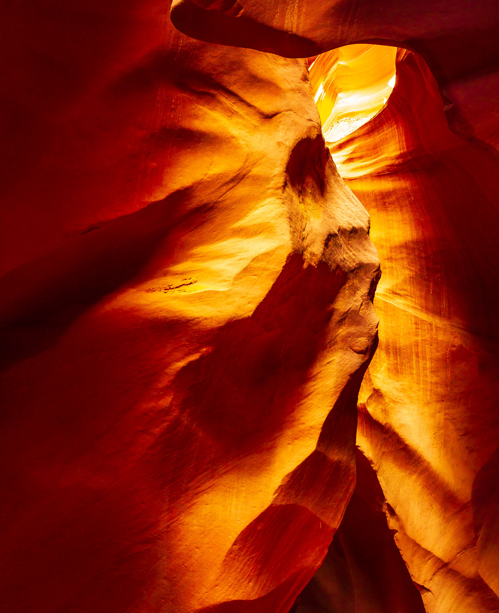 The Chief rock formation in Lower Antelope Canyon, Arizona