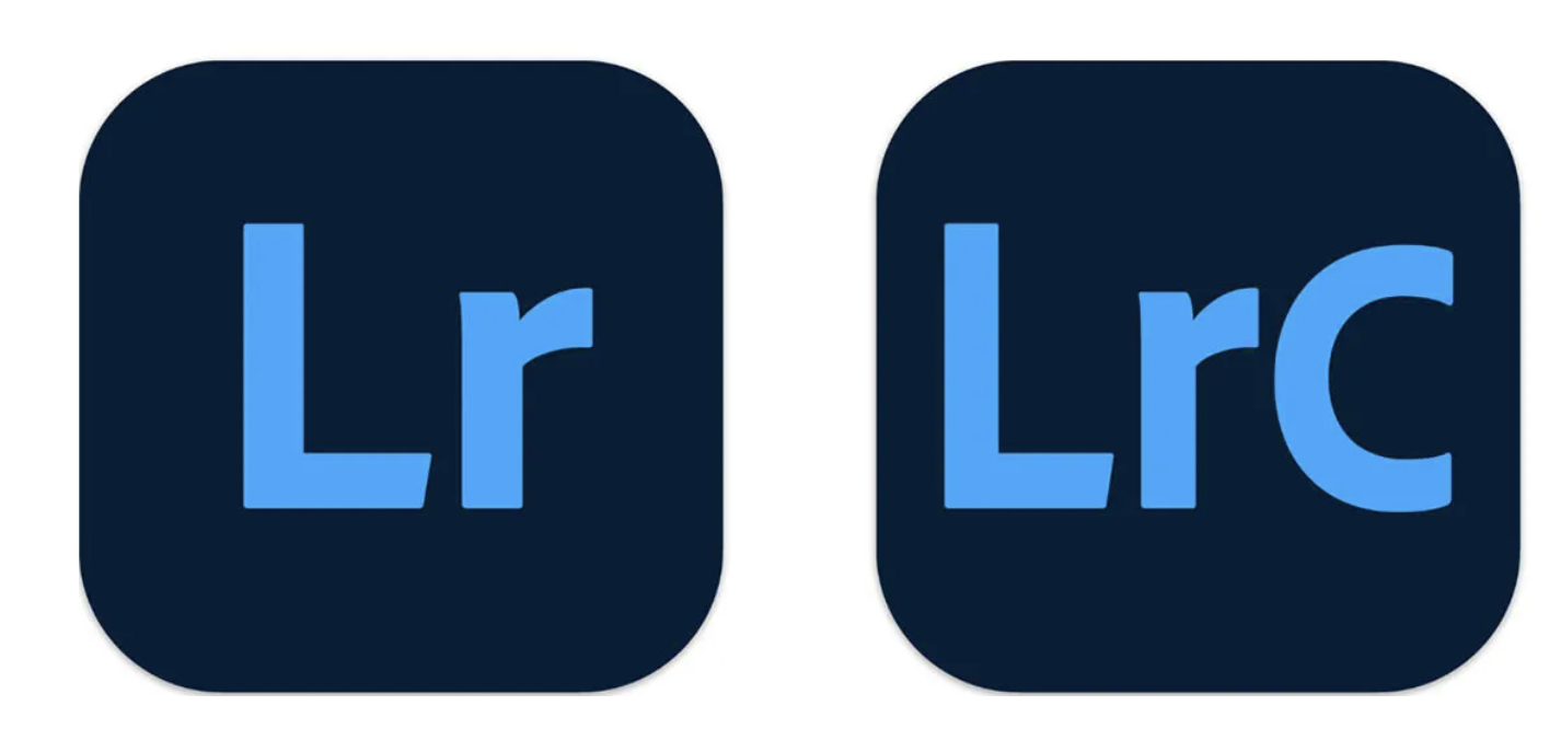 Adobe Lightroom and Lightroom Classic app icons side by side
