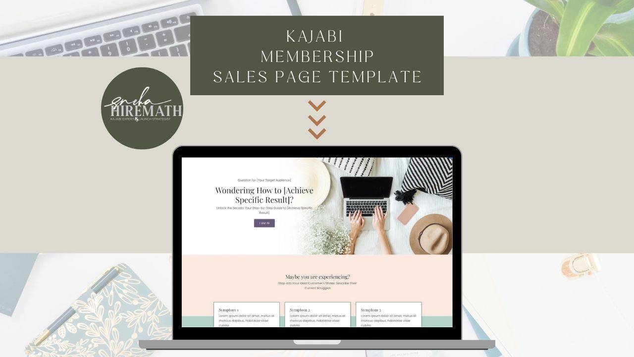 Absolute Kajabi Membership Sales Page Template Preview