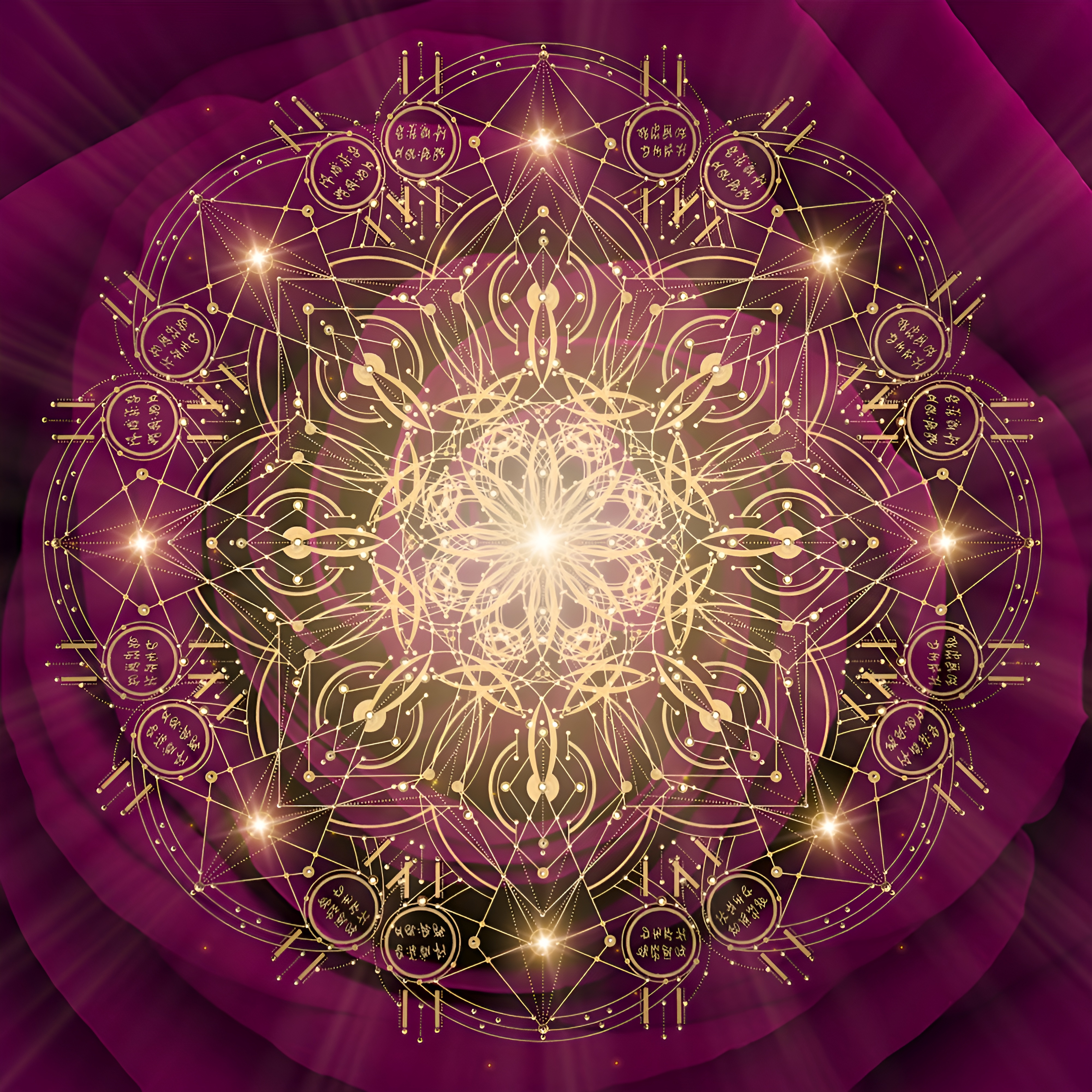 Rose Grail Sacred Mandala