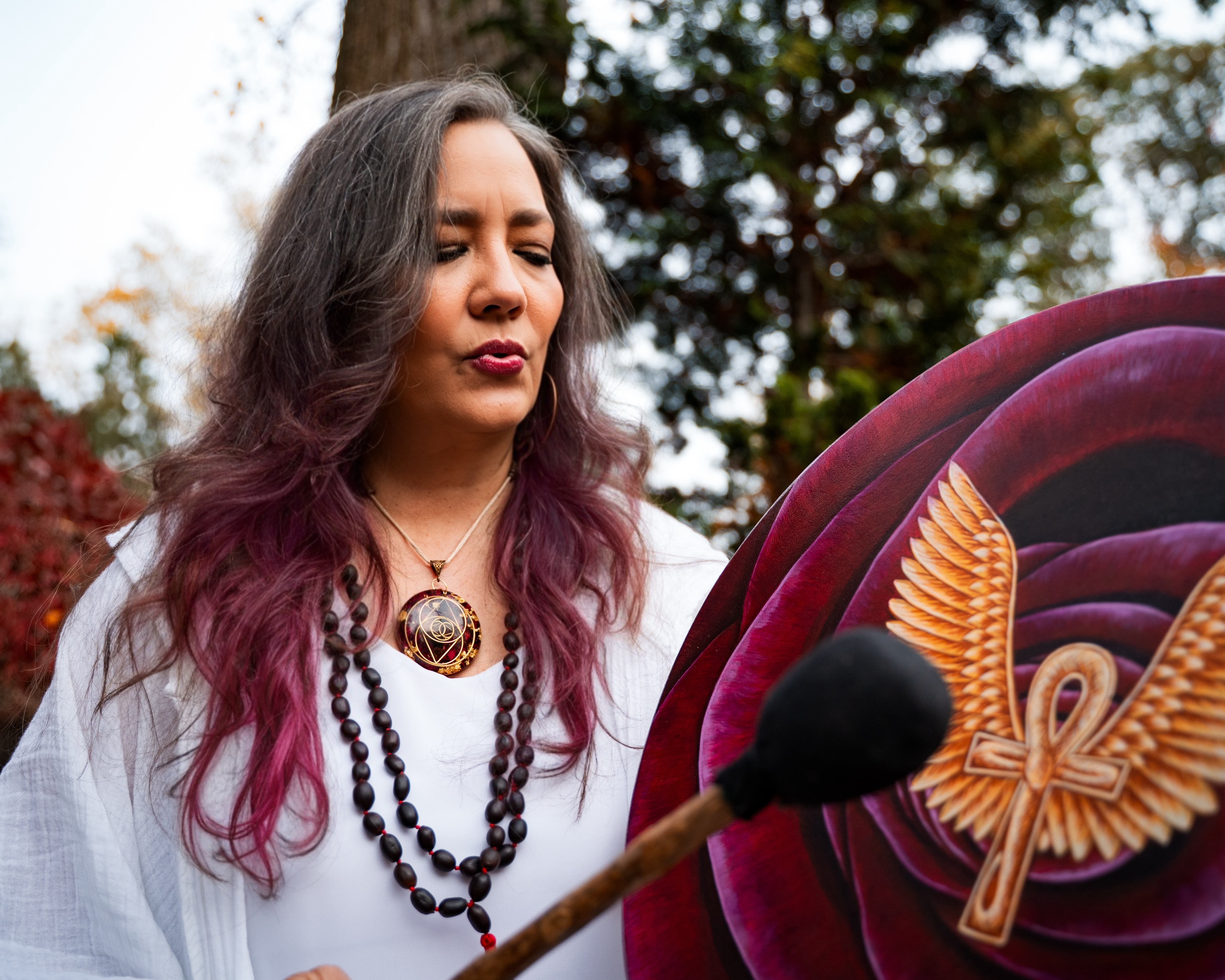 Elohi with Isis drum