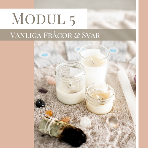 Kristaller, rökelse och ljus som representerar 'Modul 5: Vanliga Frågor & Svar' från Healerworker Academy's Introduktion till Kristaller kurs.