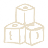 Hand-drawn play symbol