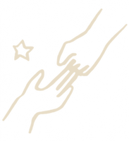 Hand-drawn connection symbol