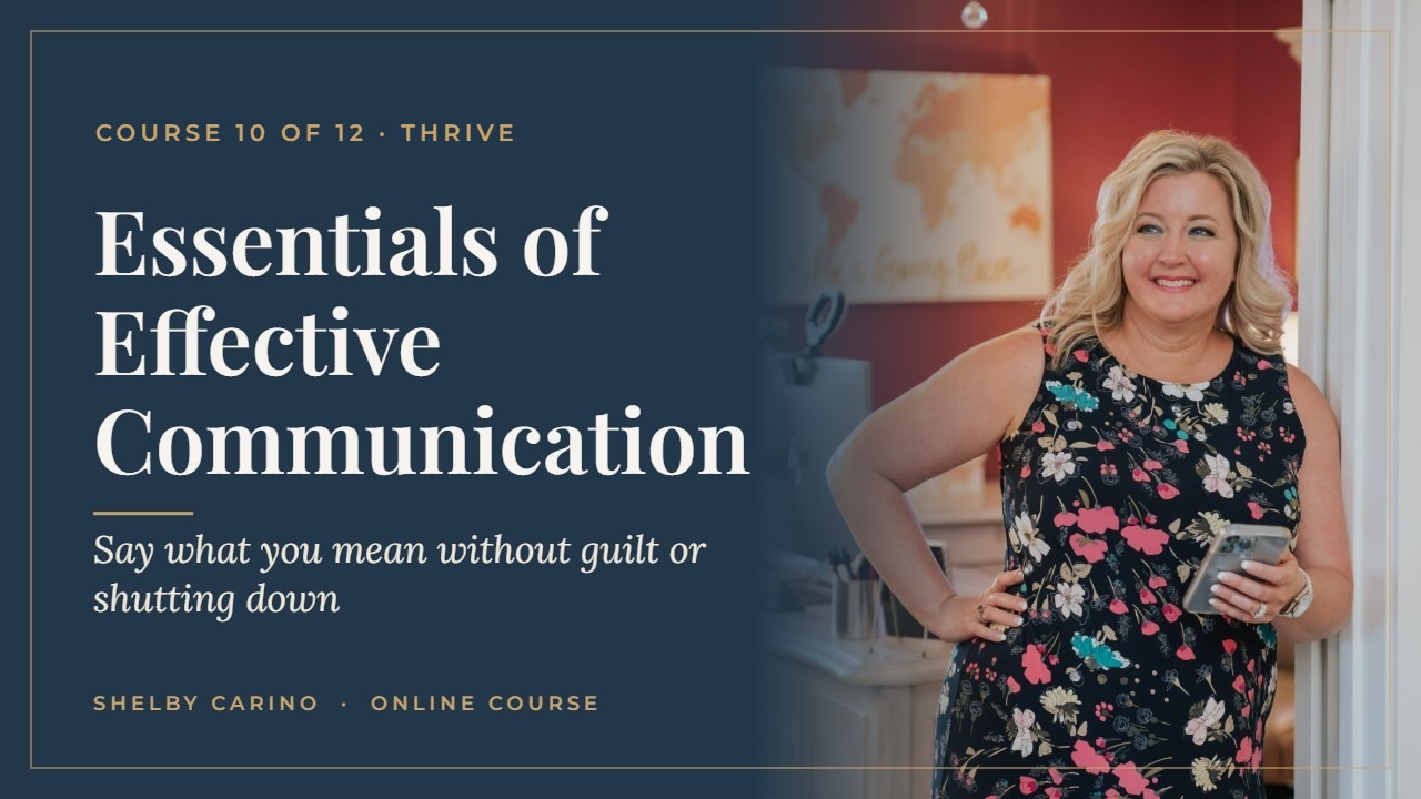 Essentials of Effective Communication course by Shelby Carino