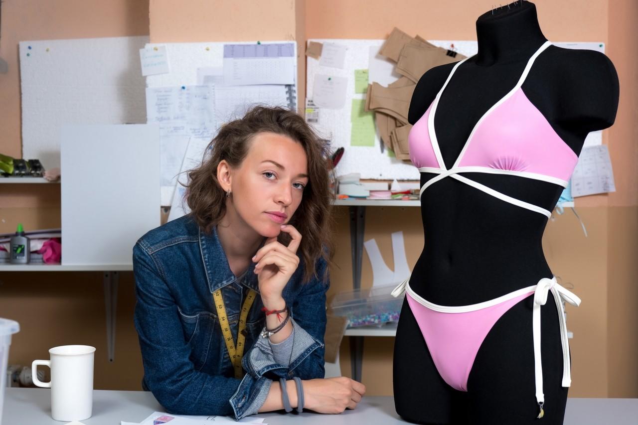 Online course creator swimwear designer