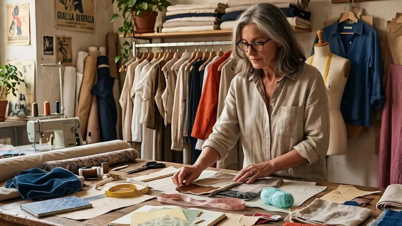 italian-fashion-designer-working-in-her-studio