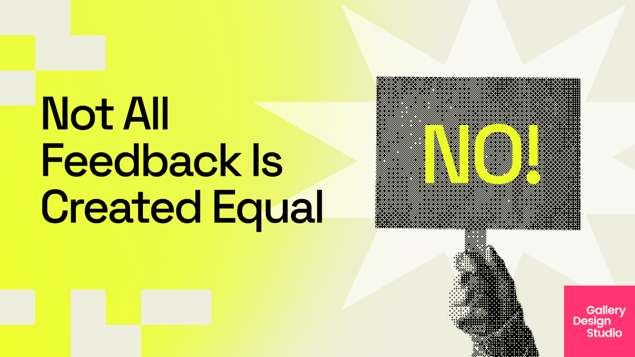 Not All Feedback Is Created Equal