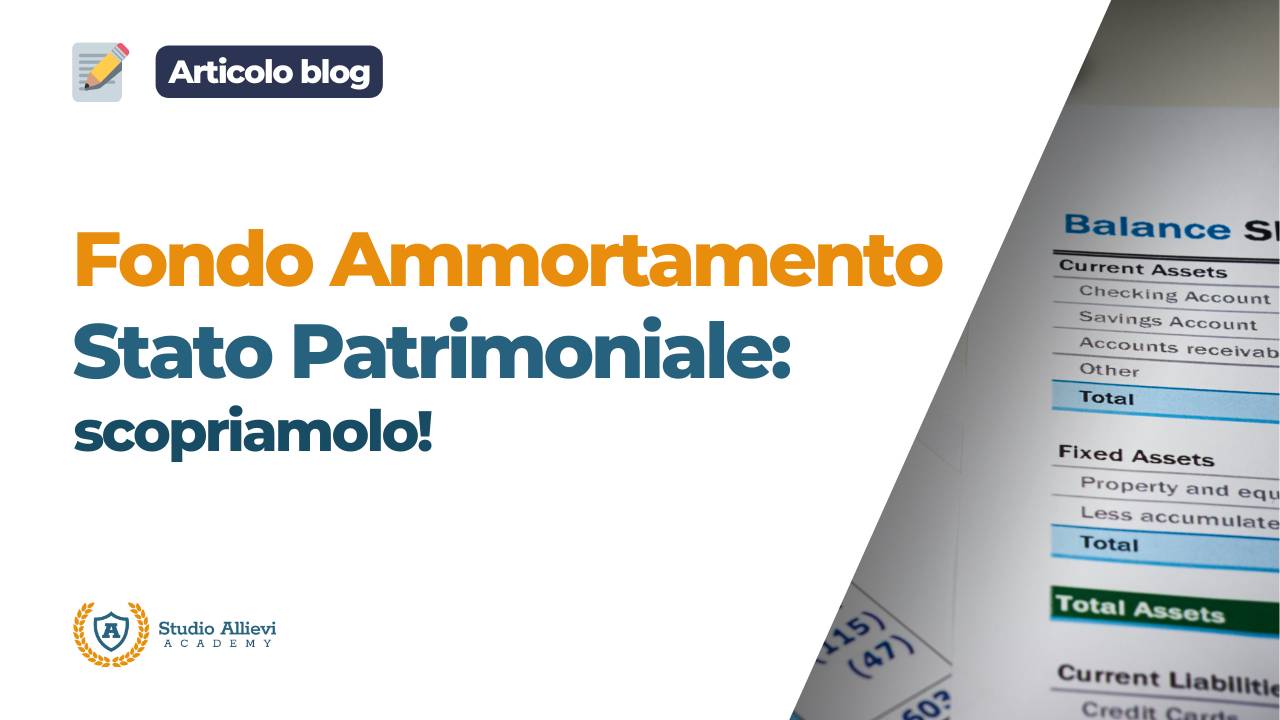 Fondo Ammortamento Stato Patrimoniale