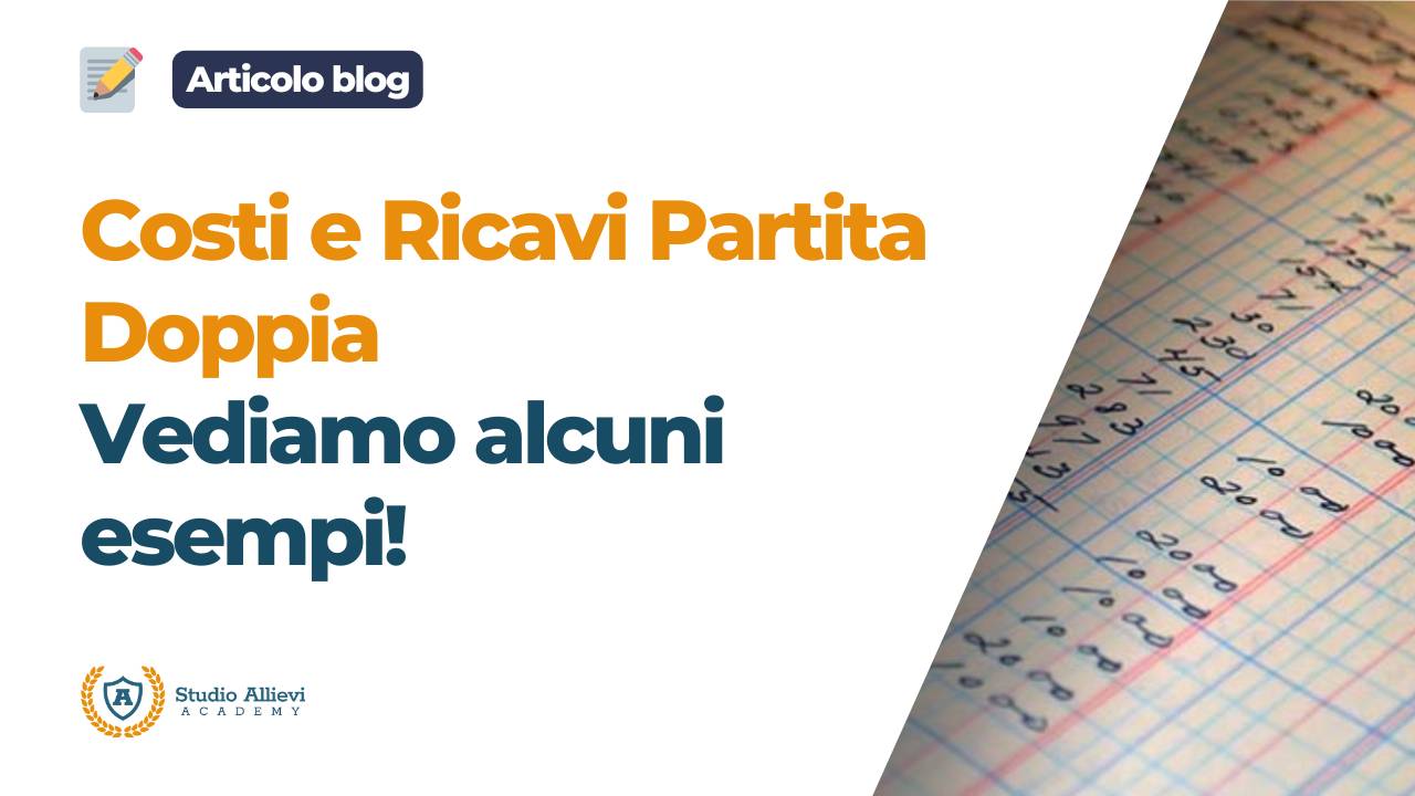 Costi e Ricavi Partita Doppia