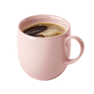 Tasse de café rose