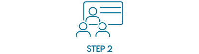 Step 2 of the Healing Touch training journey — select your preferred class format, online or in person.