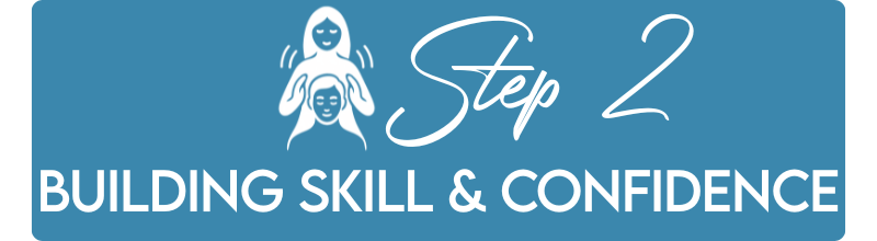 Step 2 of the Healing Touch training path — building foundational skills and confidence through Levels 1–3 energy healing classes.