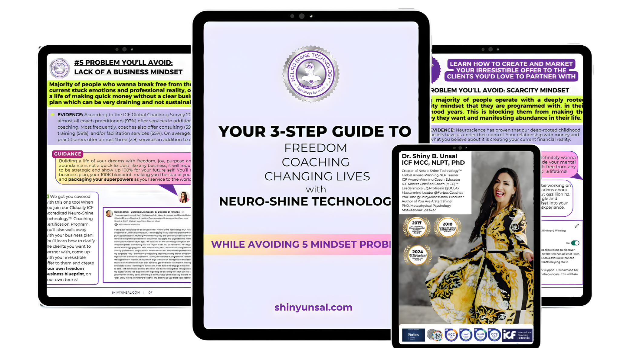 3 Step Guide to Freedom, Coaching and changing Lives with Neuro-Shine Technology™
