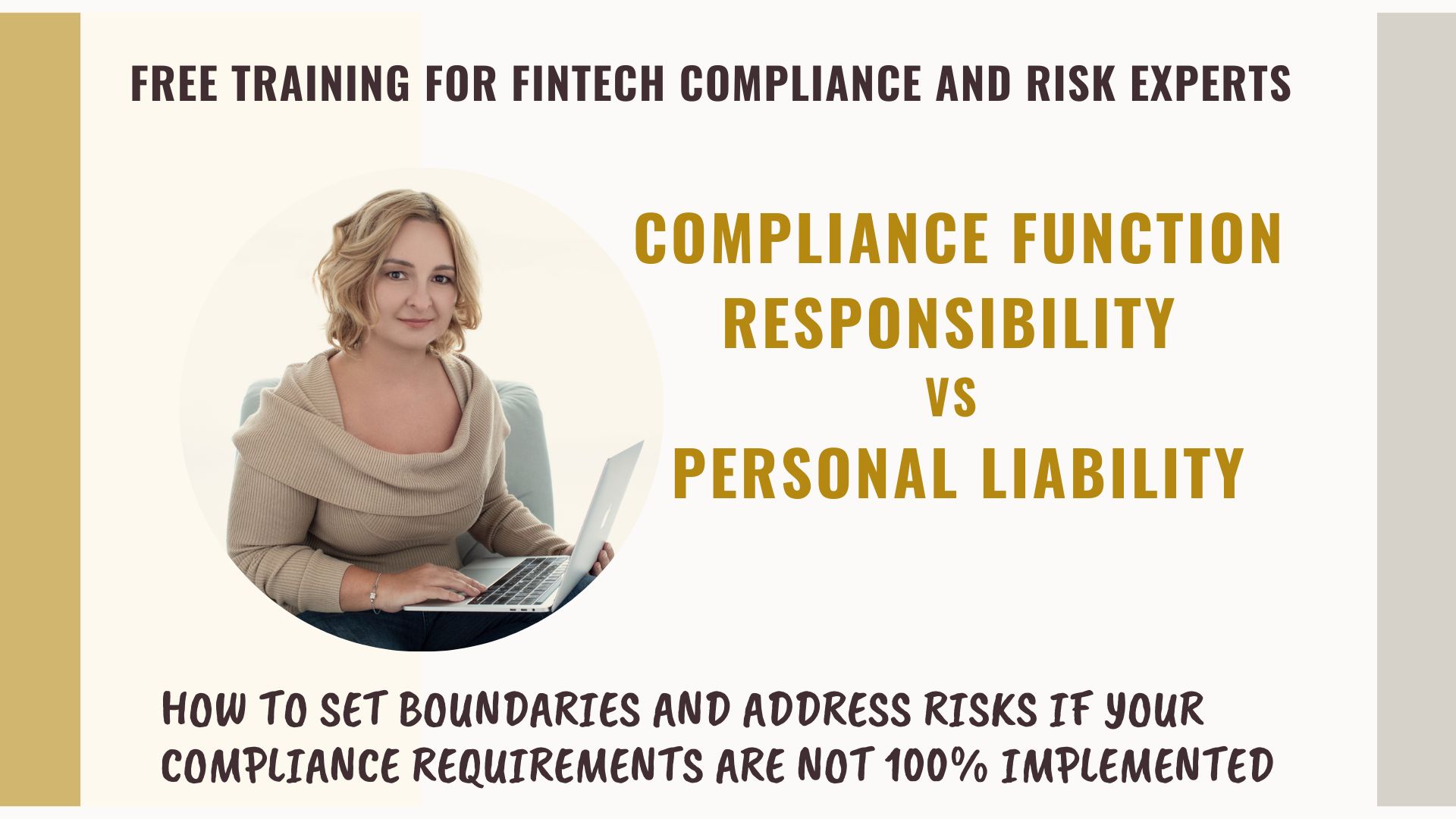 Compliance Function Responsibility vs Personal Liability free training