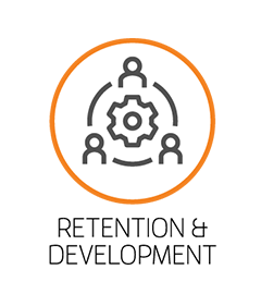 Retention and development icon