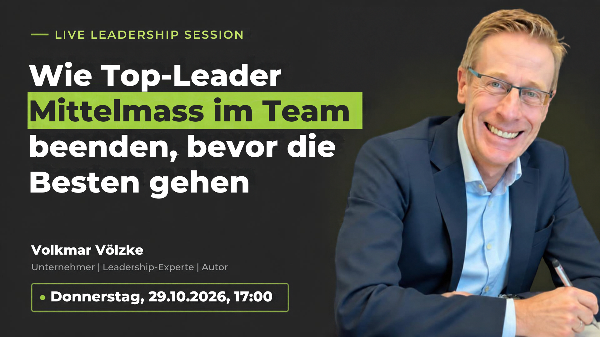 Live Leadership Session 29.10.