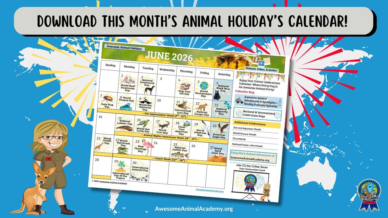 June 2026 Awesome Animal Holidays Calendar