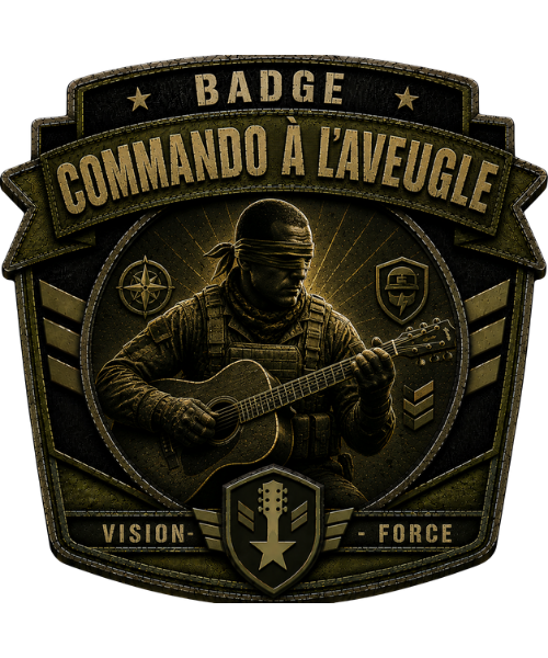 Badge Commando à l'aveugle