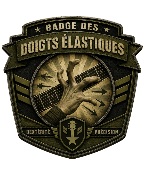 Badge des Doigts élastiques