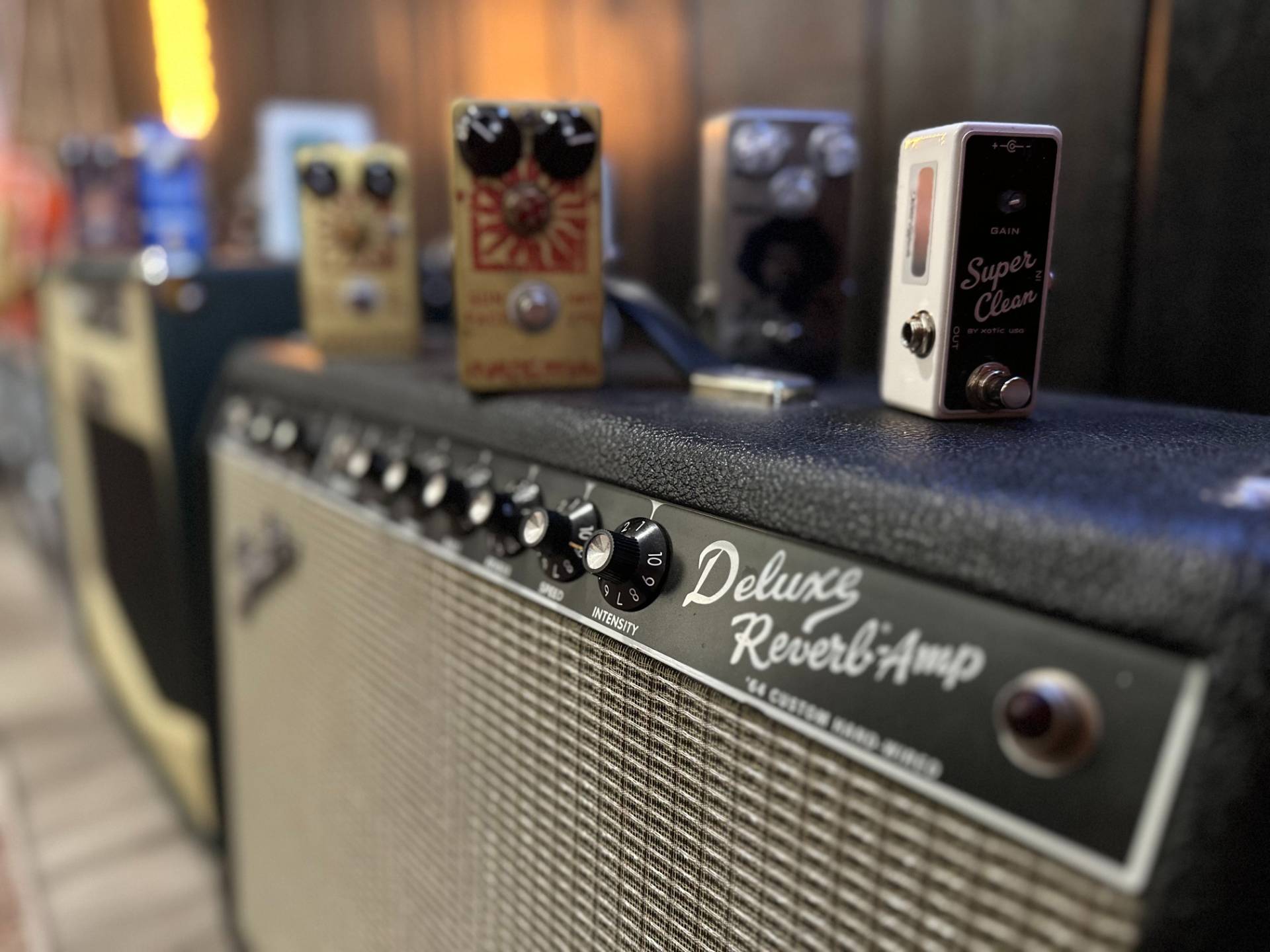 Ampli Fender Deluxe Reverb et pédales