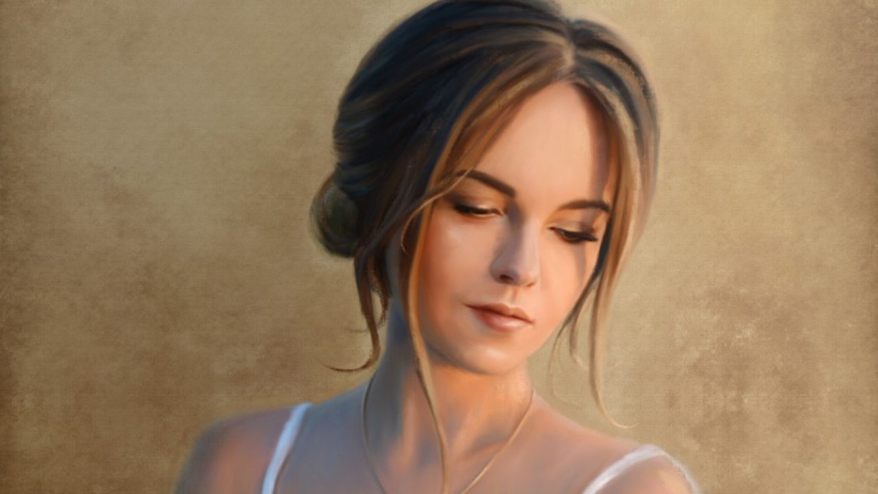 Girl in light