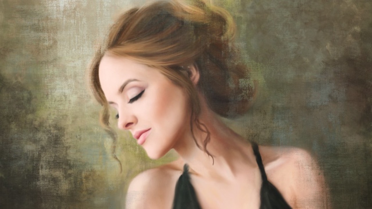 Woman in light