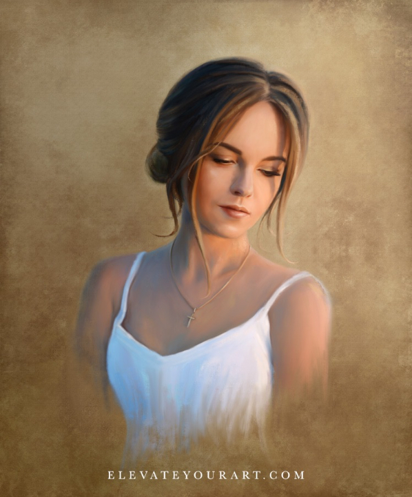Girl in light