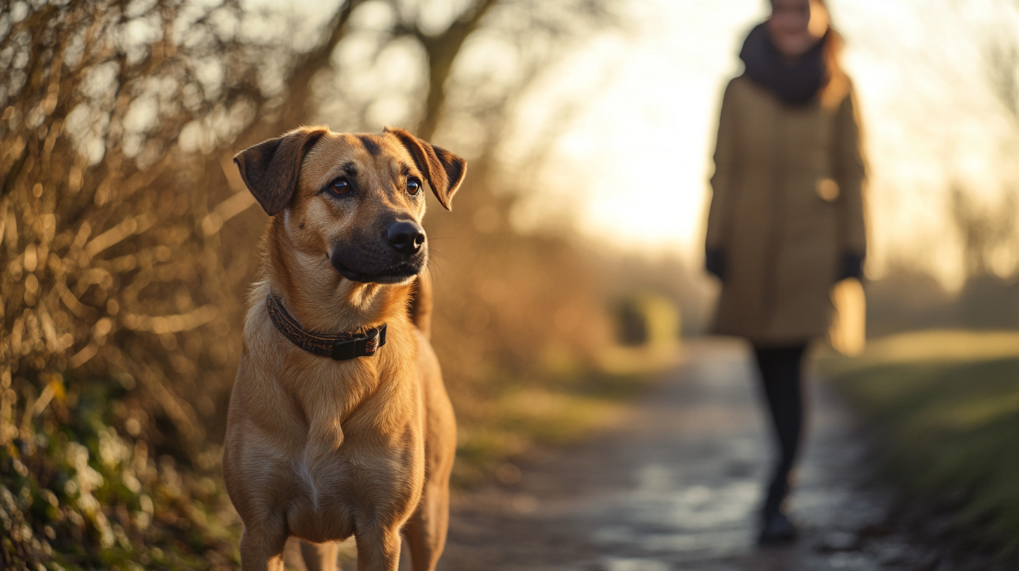 Sfeerbeeld: Monique met een hond, of eigenaar en hond samen